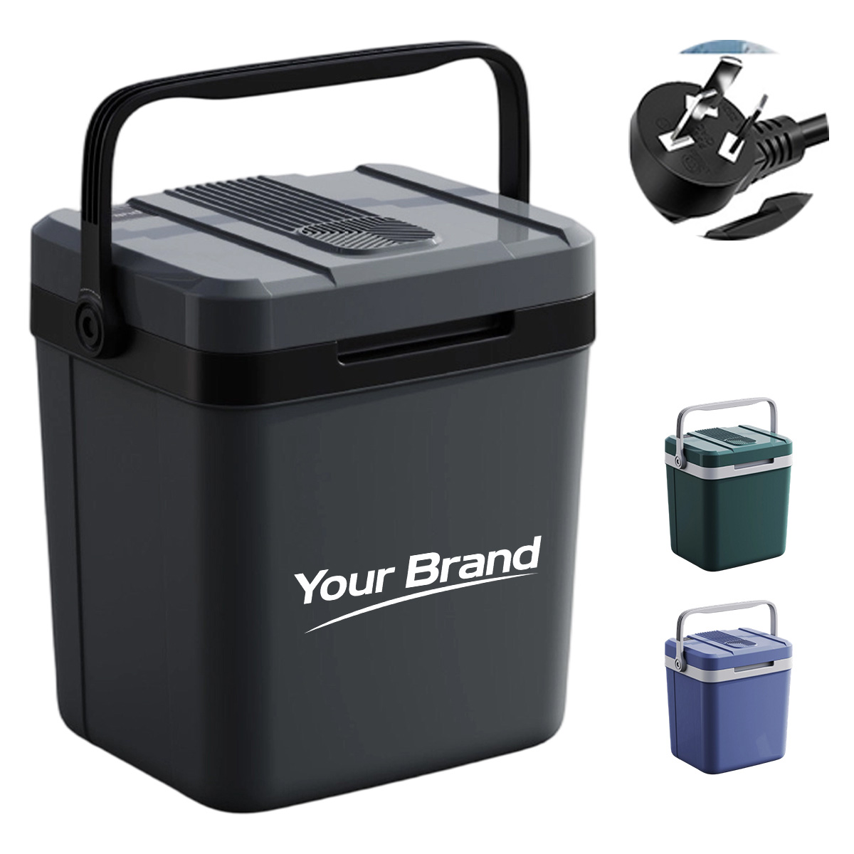 27L Portable Car Refrigerator Cooler Box