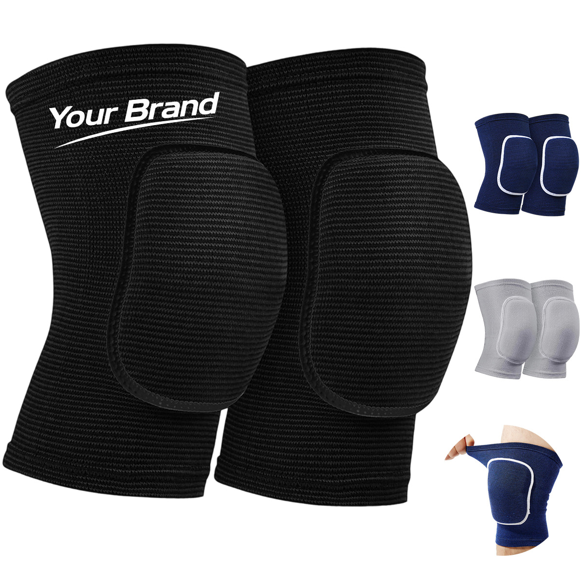Absorbing Foam Padded Volleyball Sports Knee Sleeve
