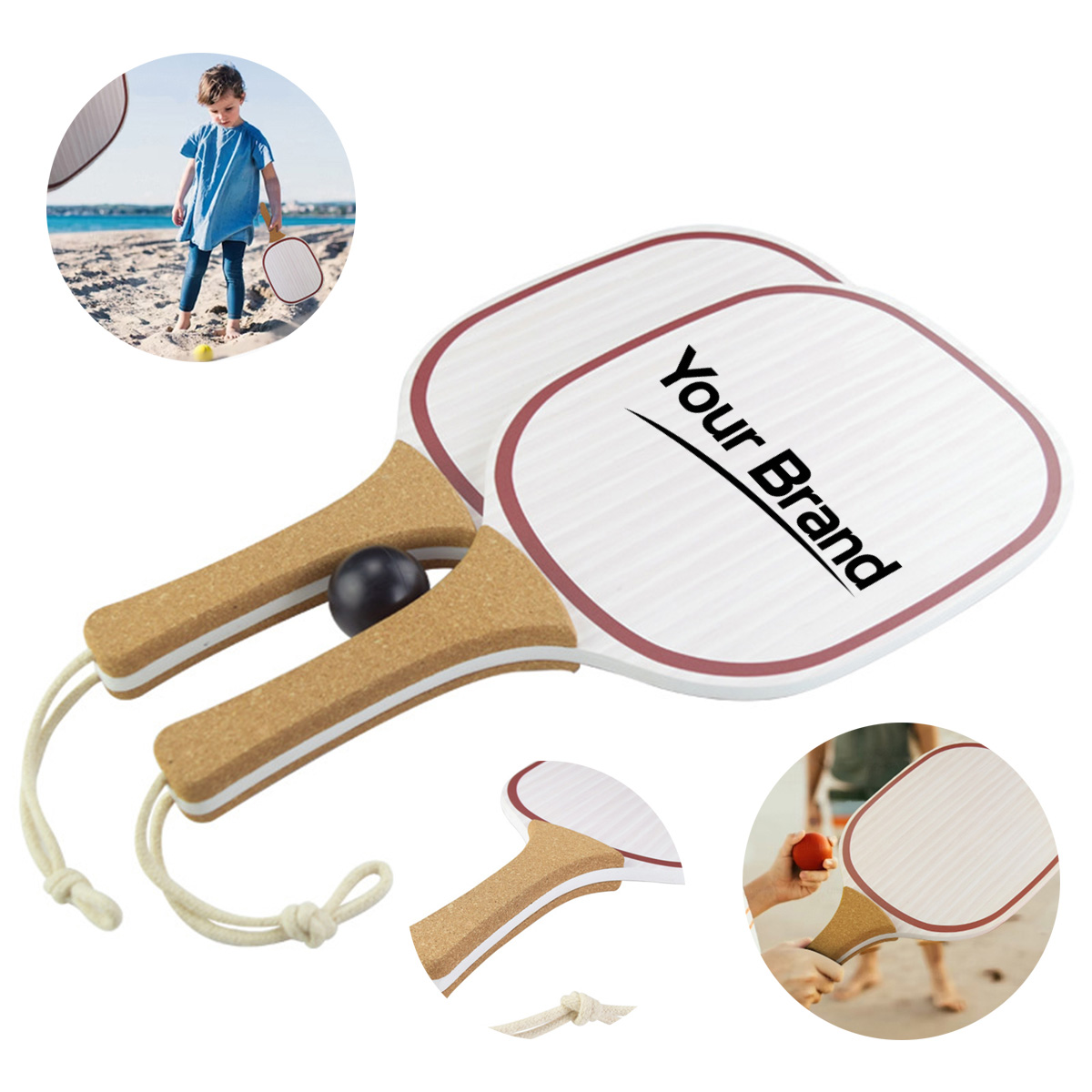 Cork Grip Beach Tennis Pickleball Paddle