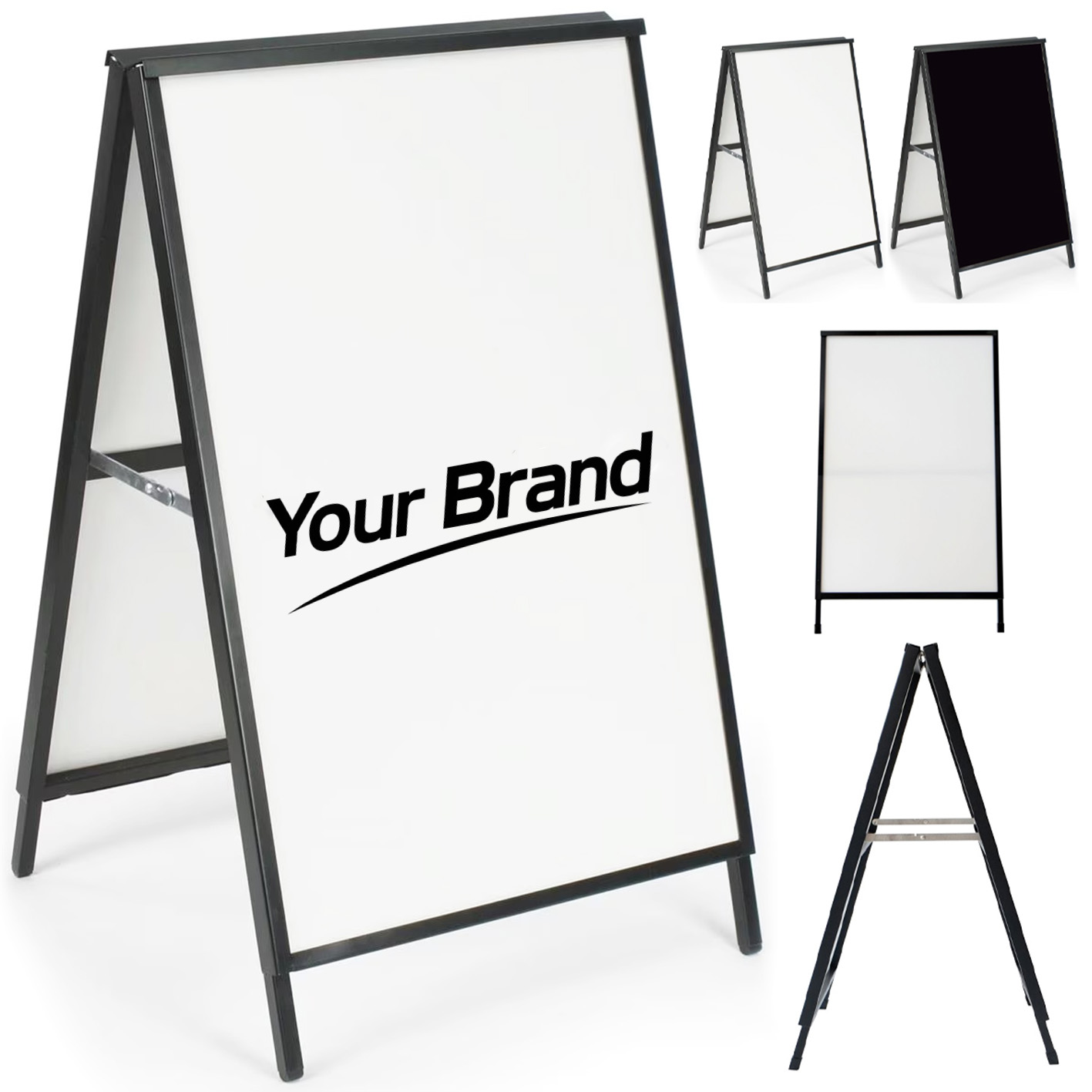 Double Sided Metal Slide In A Frame Sidewalk Sign Stand