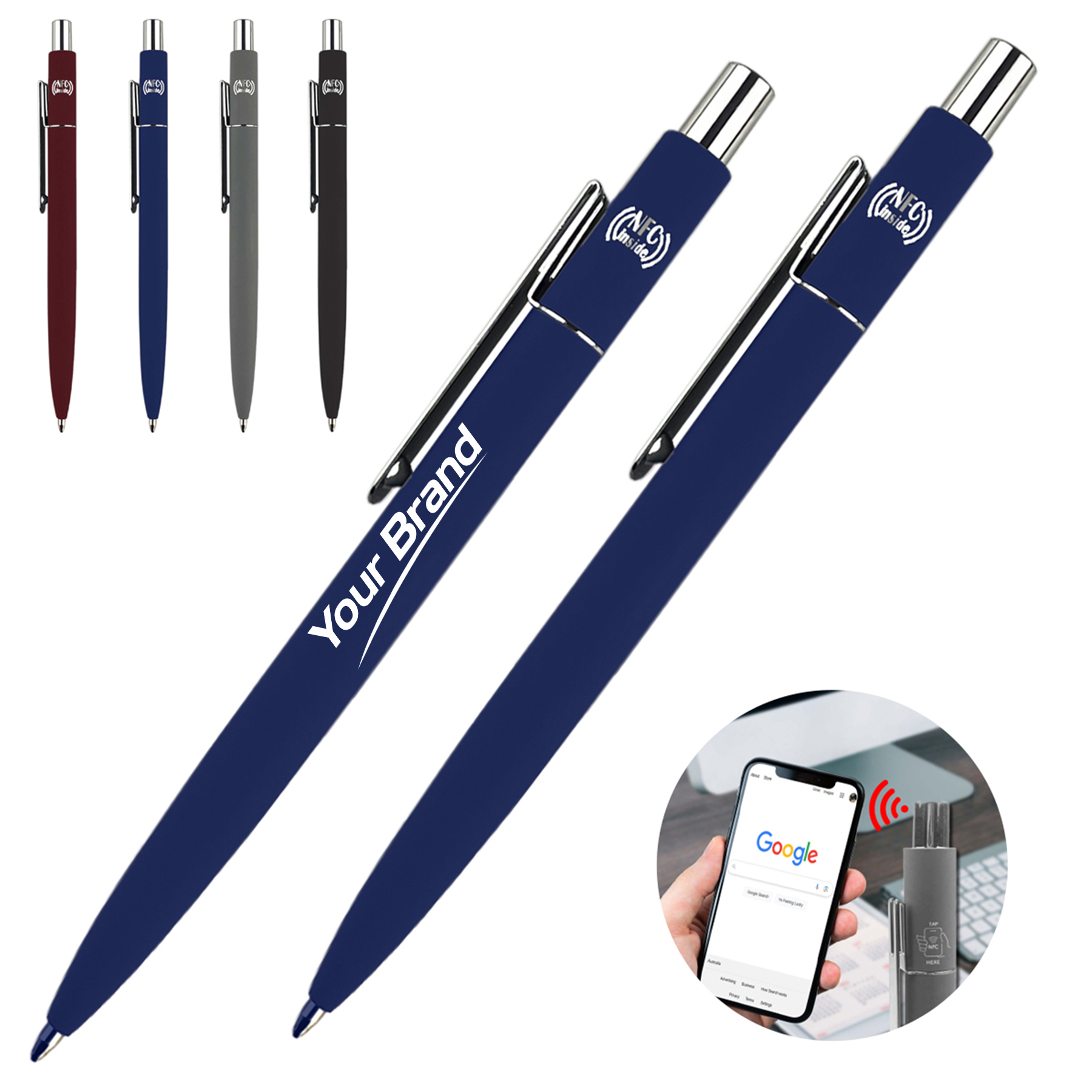 NFC Chip Embedded Retractable Ballpoint Pen