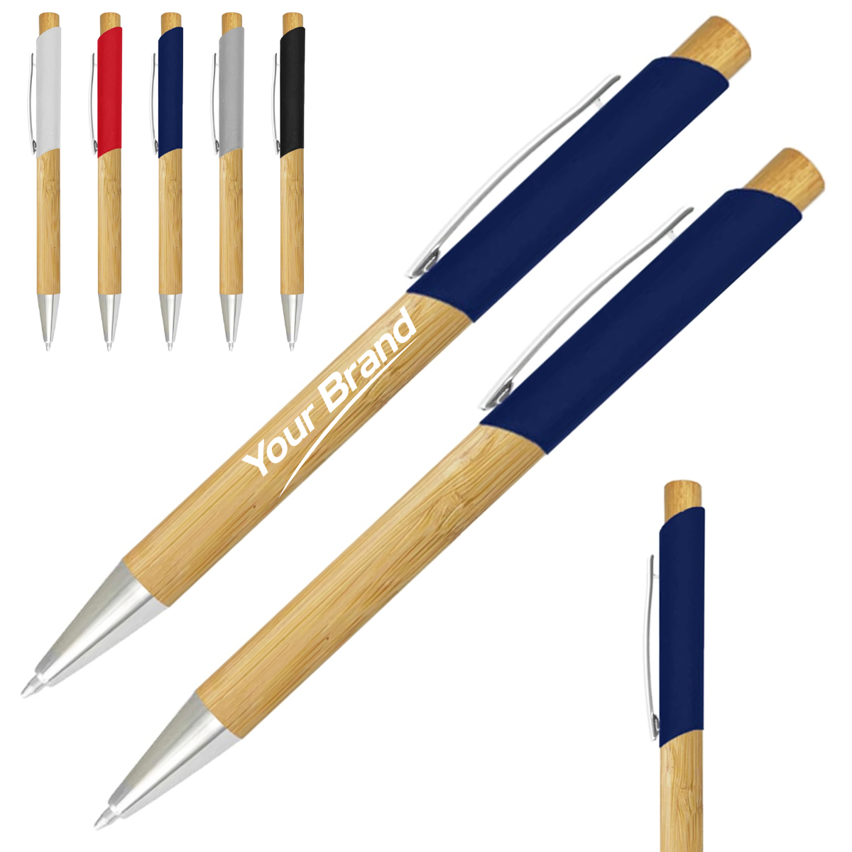 Retractable Bamboo Gel Ink Pen