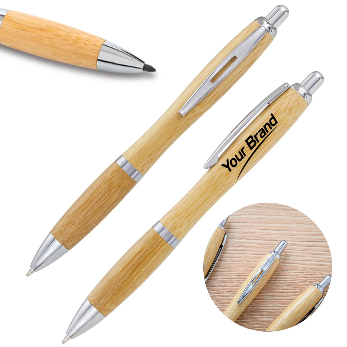 Bamboo Retractable Pen