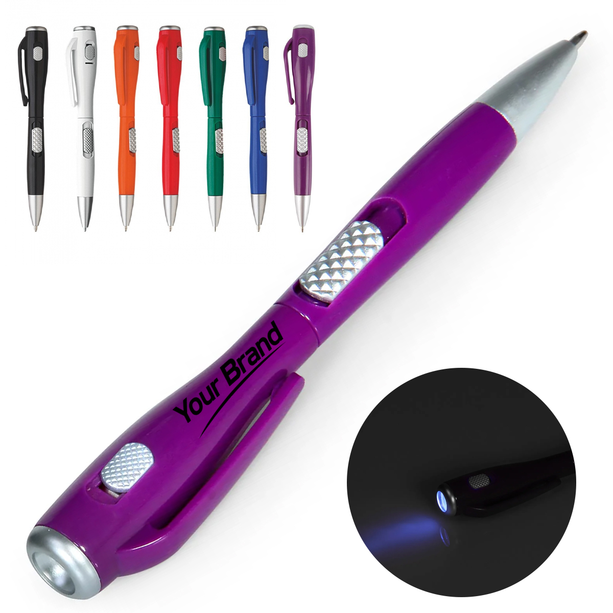 Mini LED Flashlight Ballpoint Pen