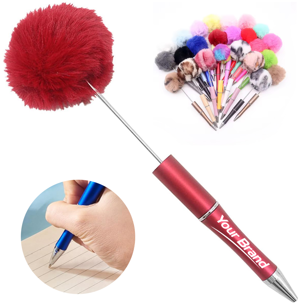 Plush Pom Pom Ballpoint Pen