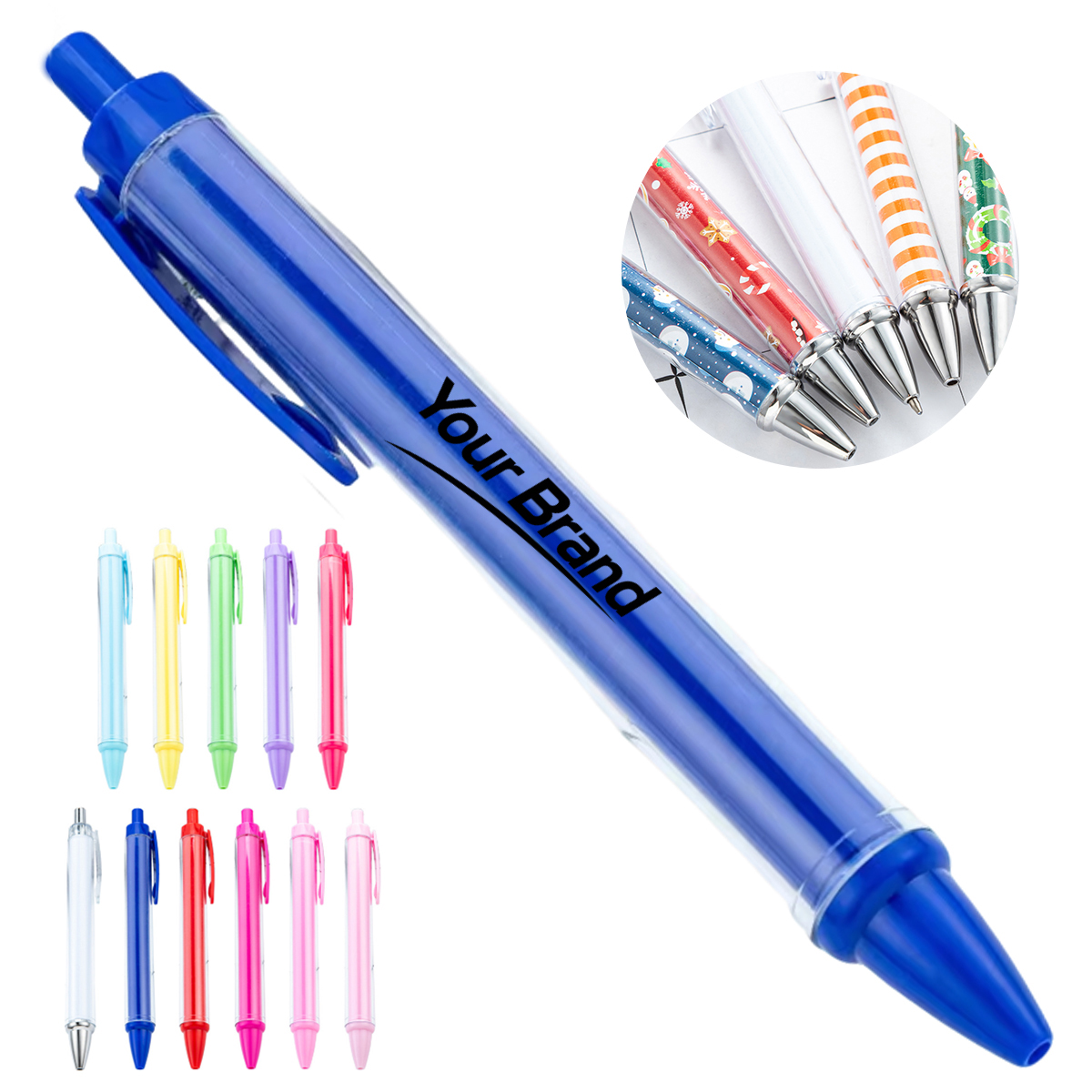 Paper Insert Retractable Ballpoint Pen