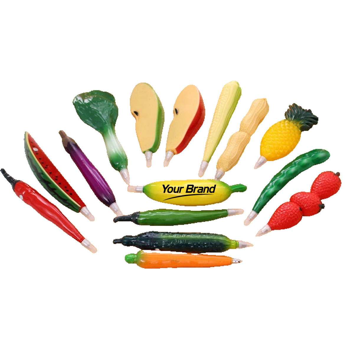 Magnetic Fruit Shape Refrigerator Memo Ballpoint Pen