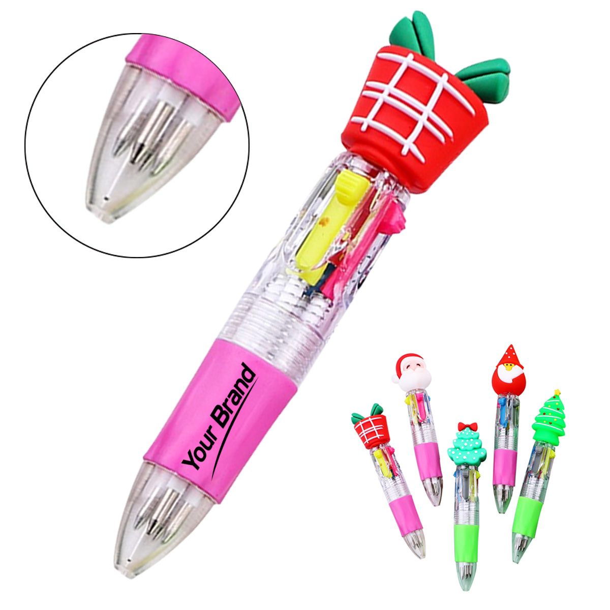Holiday 3D Topper Multi Color Shuttle Pen