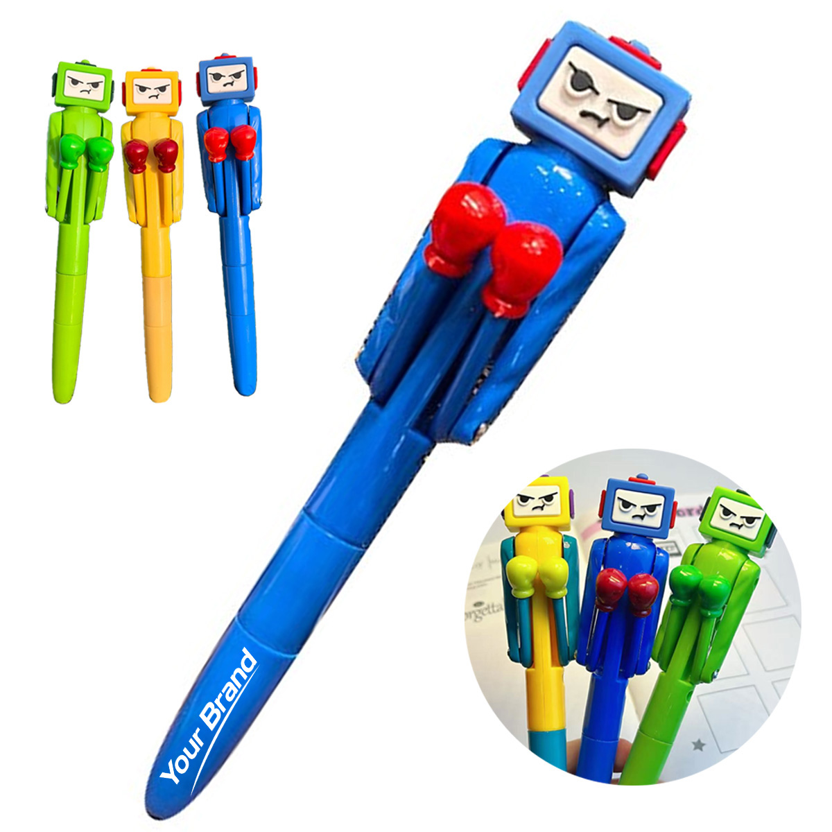 Boxing Robot Action Fidget Ballpoint Pen