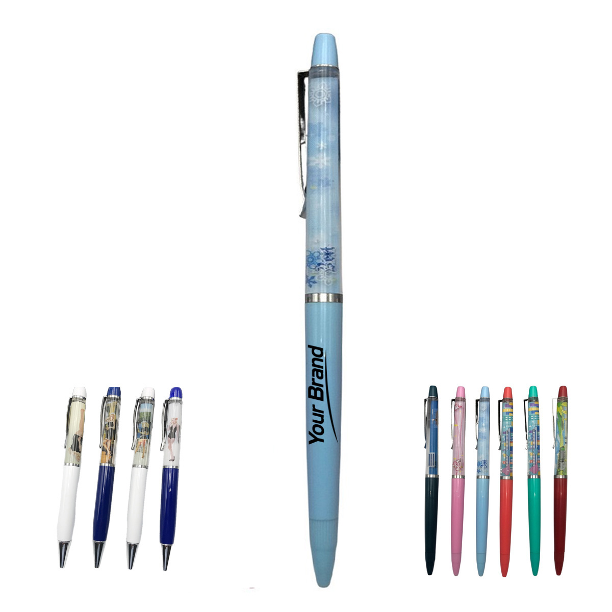 Floating Action Liquid Motion Metal Ballpoint Pen