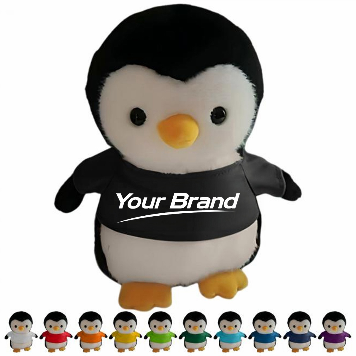 Soft Plush Penguin Stuffed Animal With Removable T-Shirt