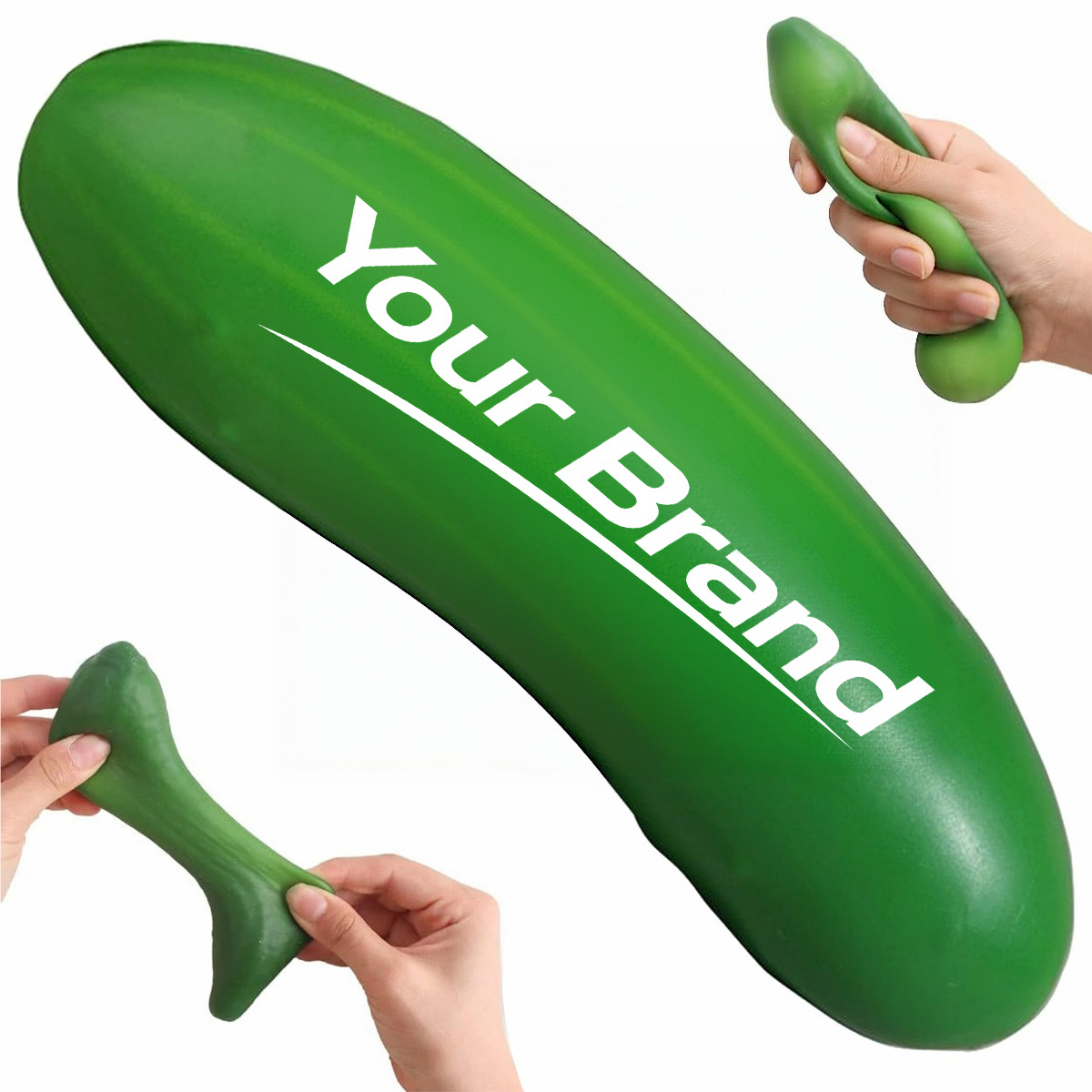 Cucumber Pickle Vegetable PU Foam Stress Reliever Toy