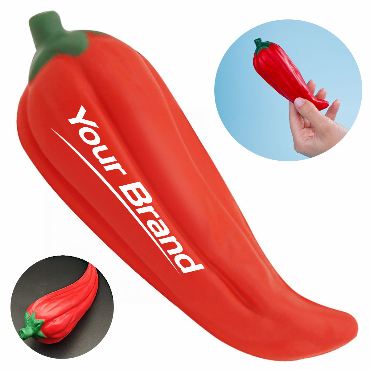 Chili Hot Pepper Vegetable PU Foam Stress Reliever Toy