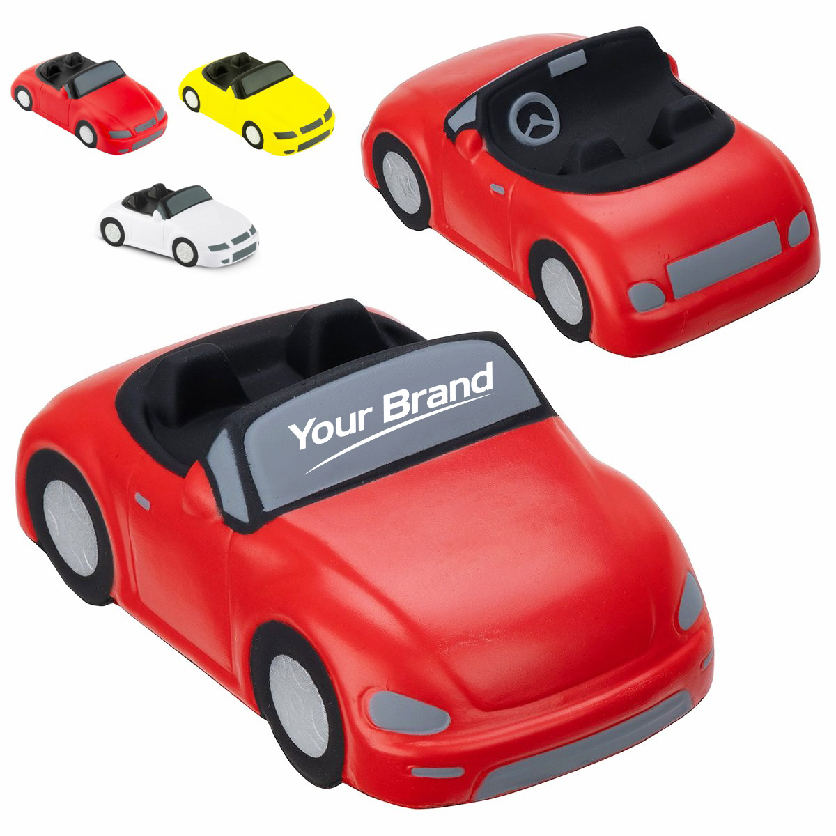 Convertible Sports Car PU Foam Stress Reliever Toy