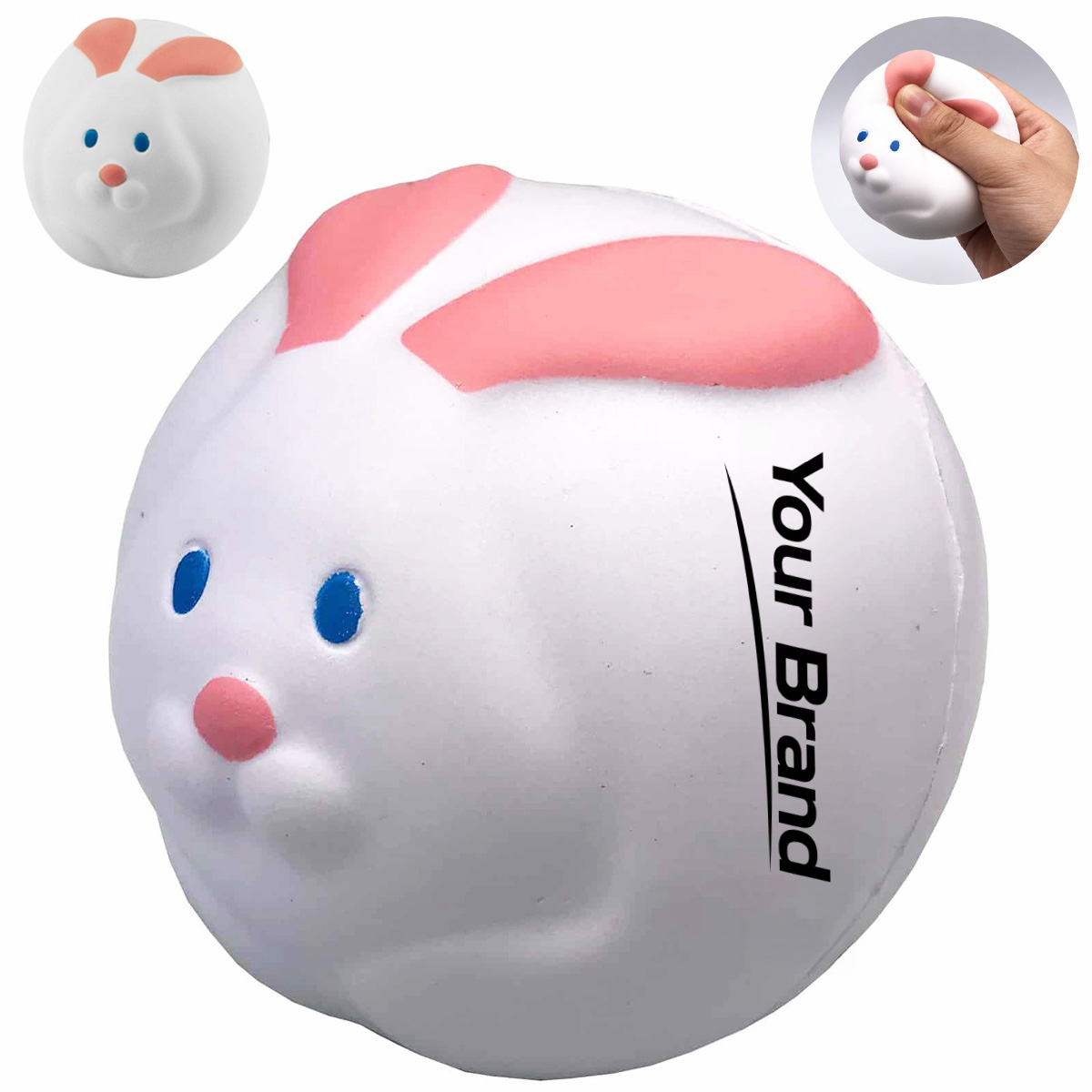 Bunny Rabbit Animal PU Foam Stress Reliever Toy