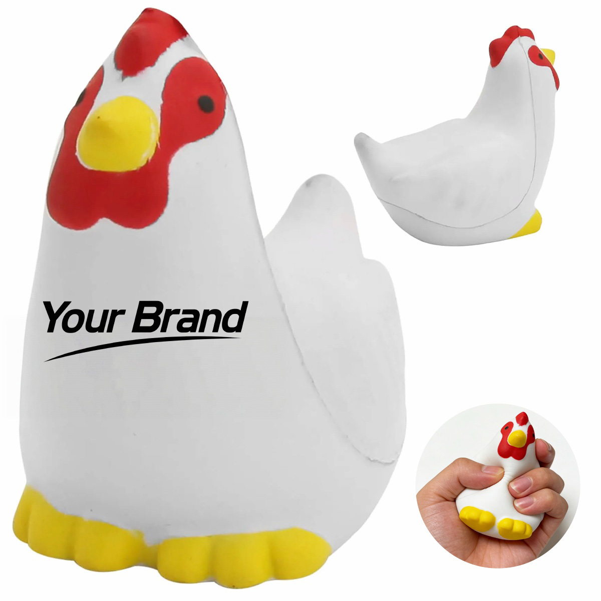 Realistic Chicken Hen Farm PU Foam Stress Reliever Toy
