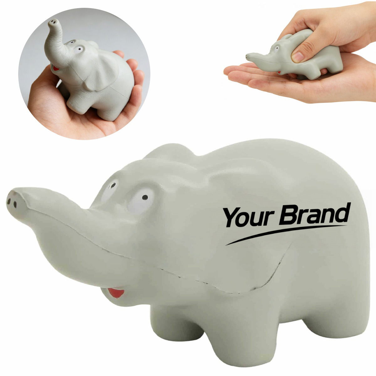 Elephant Zoo Animal PU Foam Stress Reliever Toy