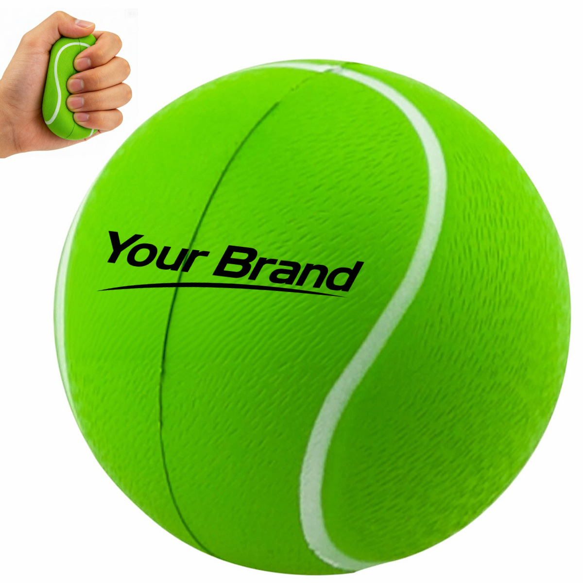 Tennis Ball Sports PU Foam Stress Reliever Toy