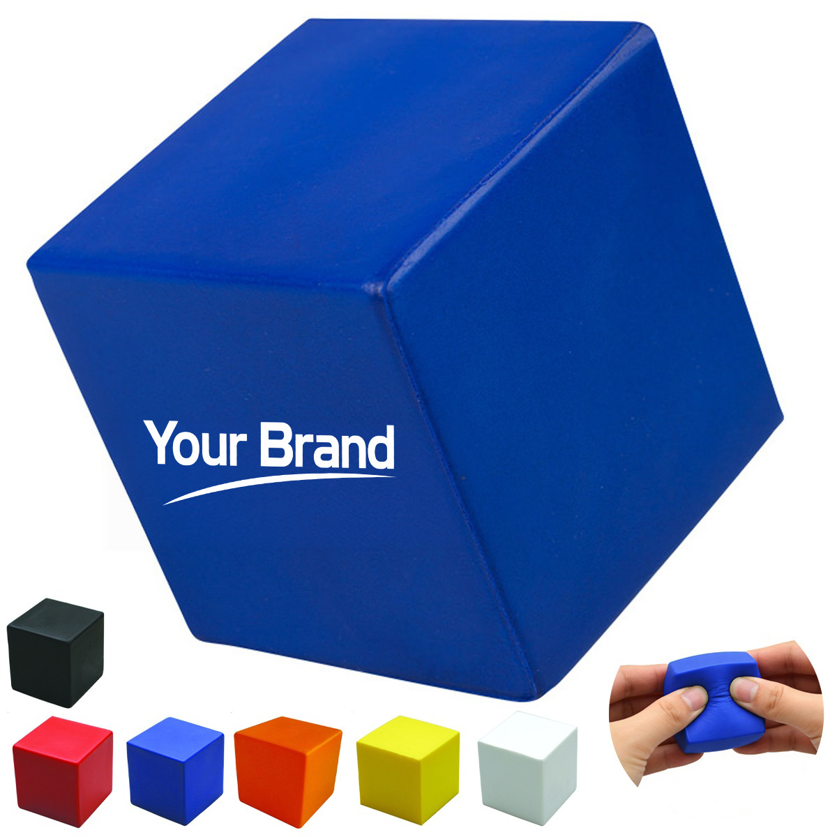 Square Cube Block PU Foam Stress Reliever Squeeze Toy