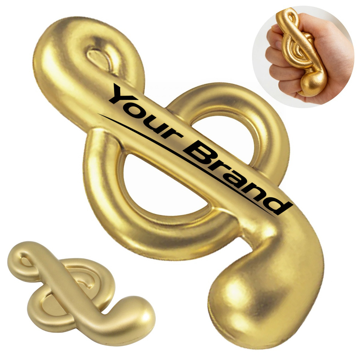 Music Note Treble Clef PU Foam Stress Reliever Toy