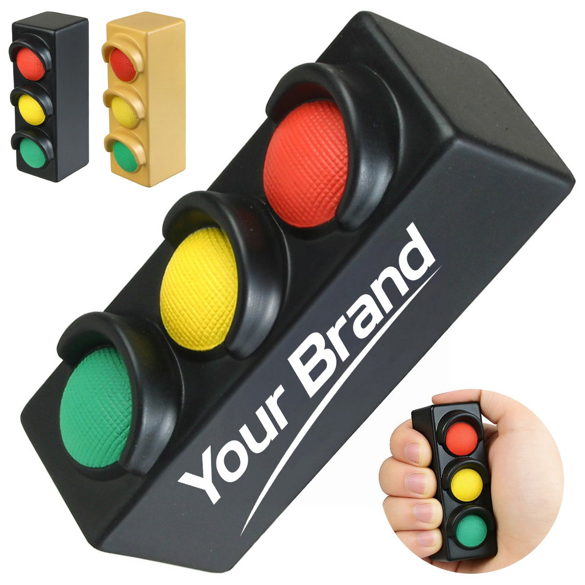 Traffic Light Stoplight Signal PU Foam Stress Reliever Toy