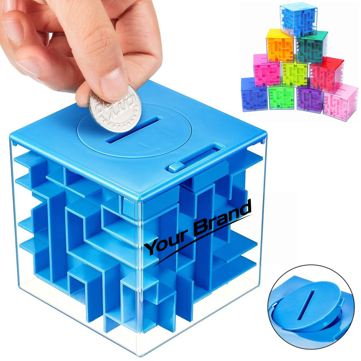 Interactive 3D Puzzle Maze Coin Bank Savings Box