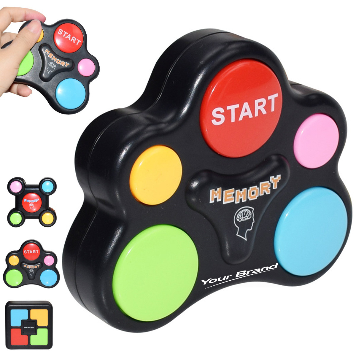 Electronic LED Memory Training Handheld Game Console