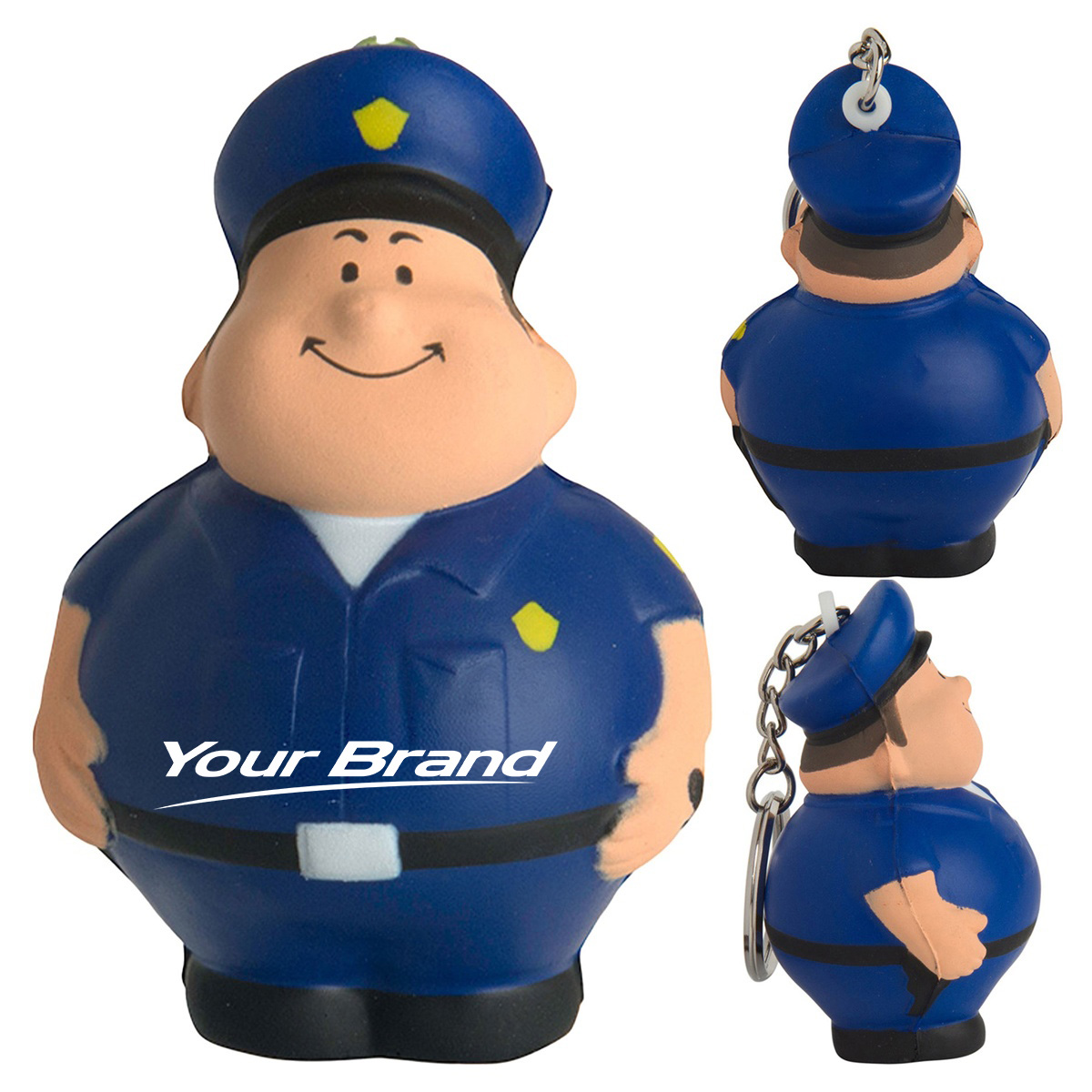 Police Officer PU Foam Stress Reliever Toy