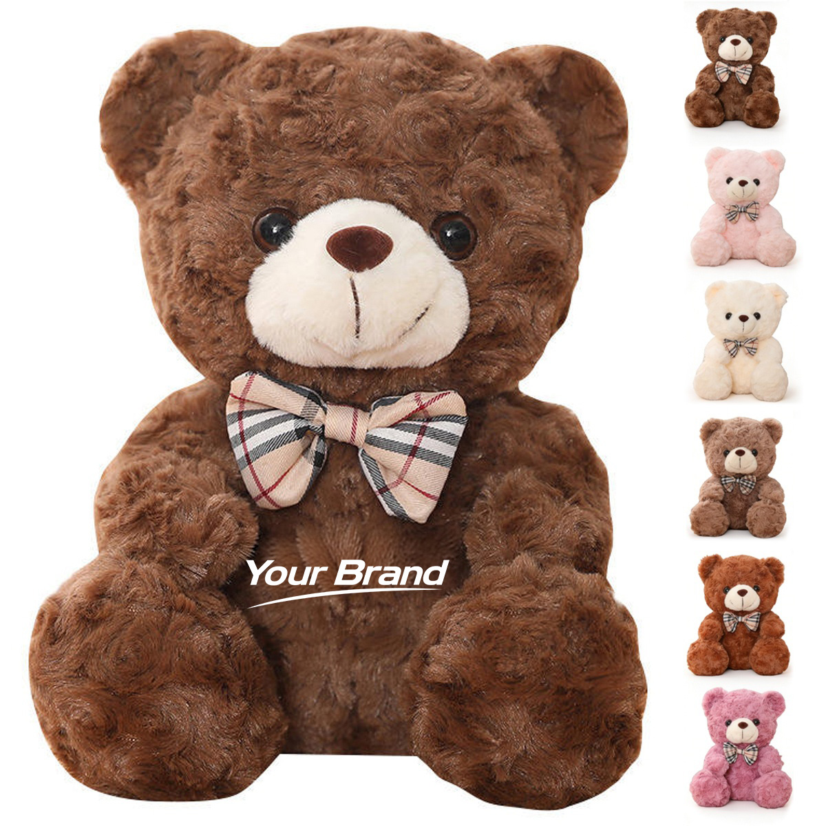 Soft Plush Teddy Bear Stuffed Animal With Bow Tie