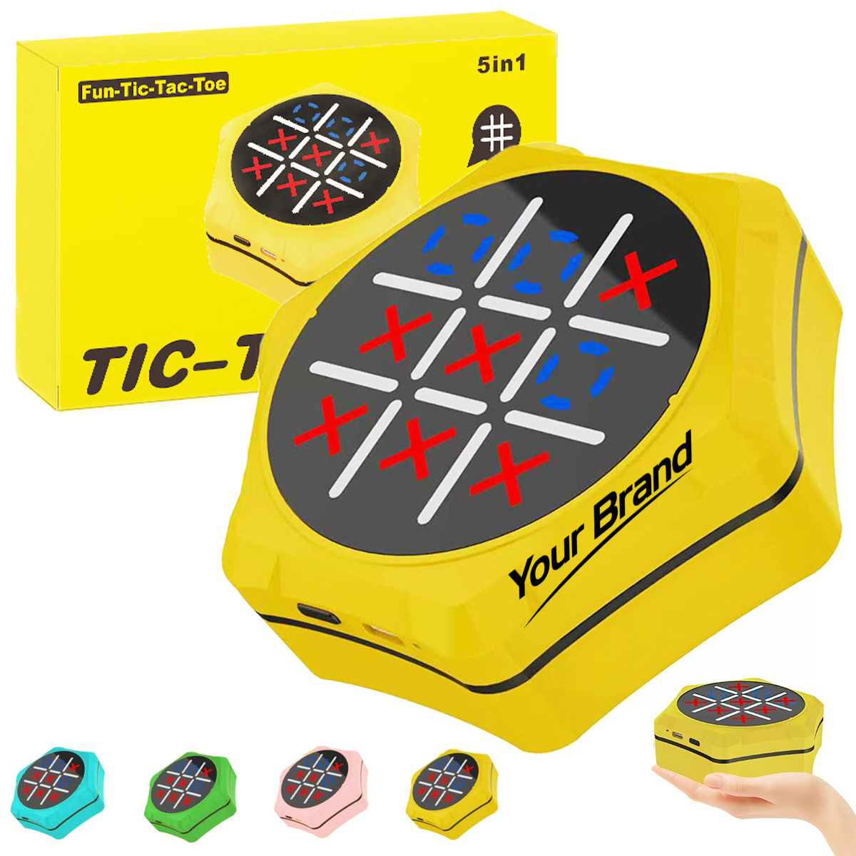 Electronic Tic Tac Toe Memory Brain Teaser Handheld Game