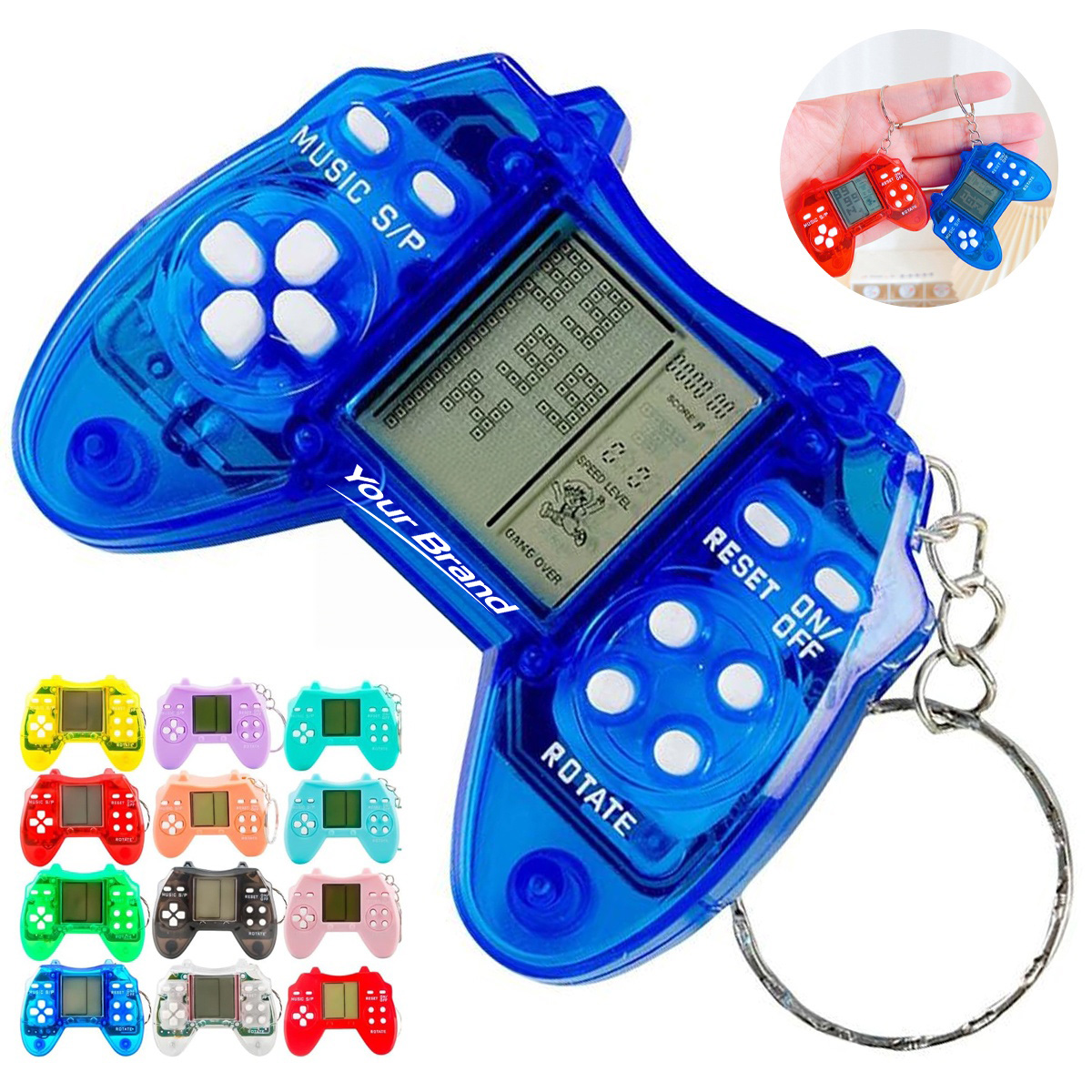 Portable Mini Retro Arcade Controller Keychain