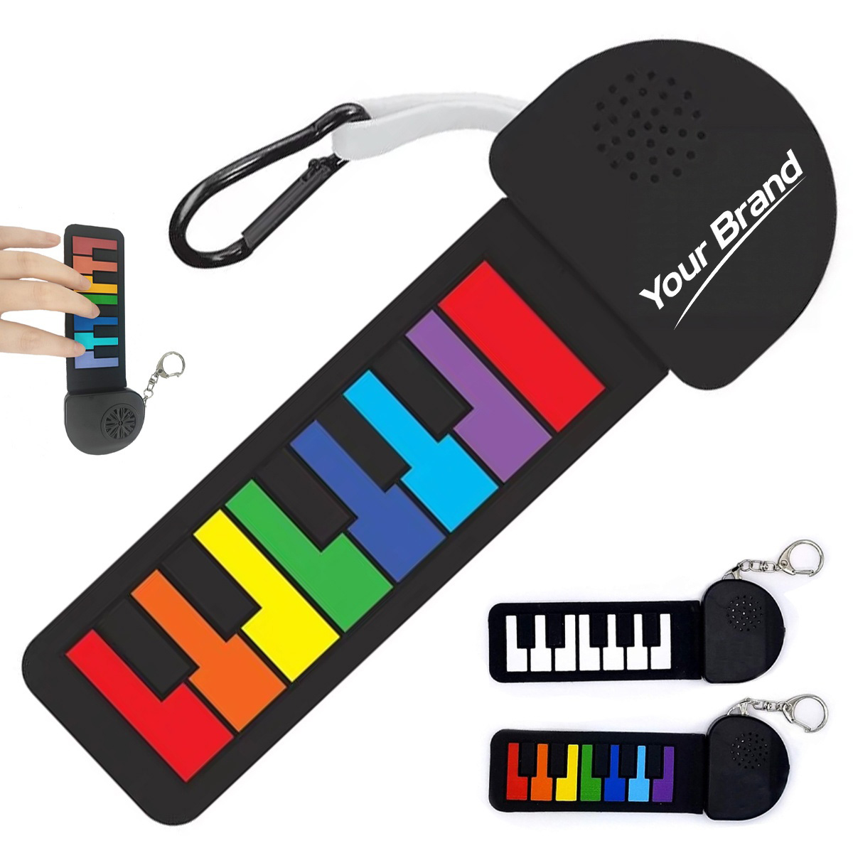 Portable Mini Electronic Piano Keyboard Keychain