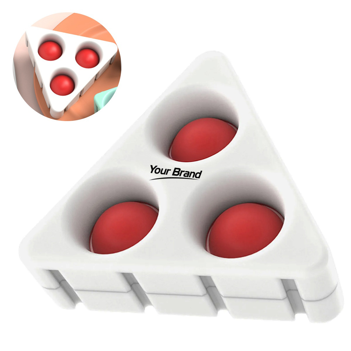 Triangle Silicone Pop Bubble Fidget Toy
