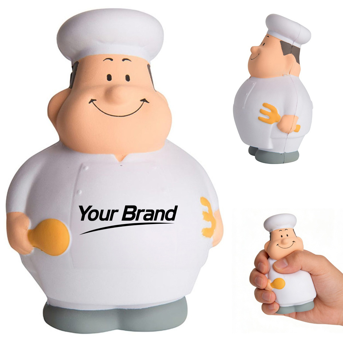 PU Foam Chef Mascot Stress Reliever Toy