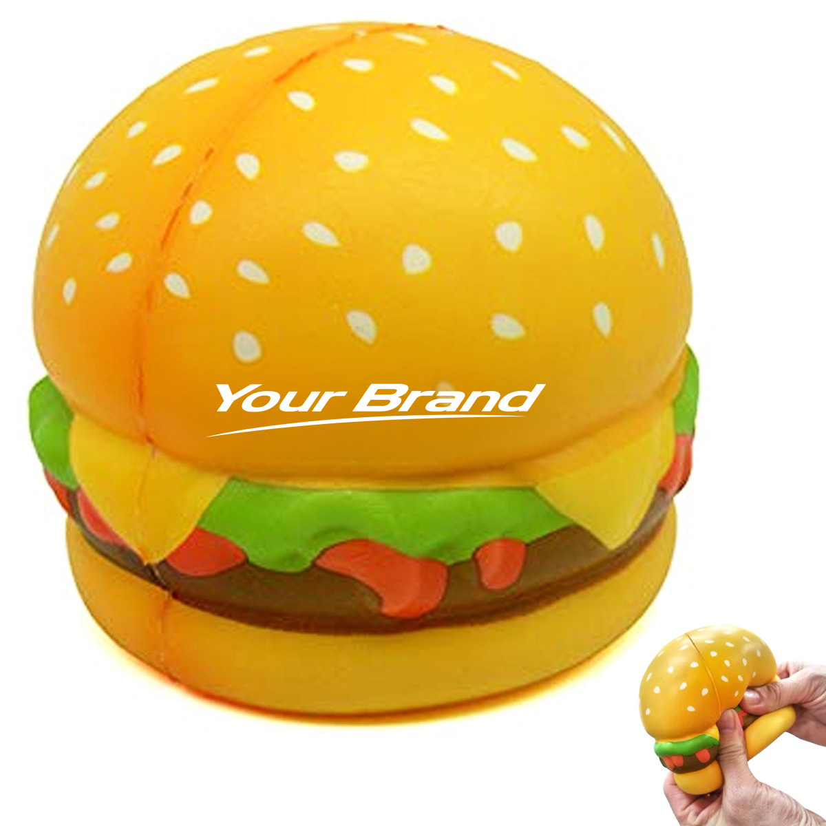 PU Foam Cheeseburger Stress Reliever Toy