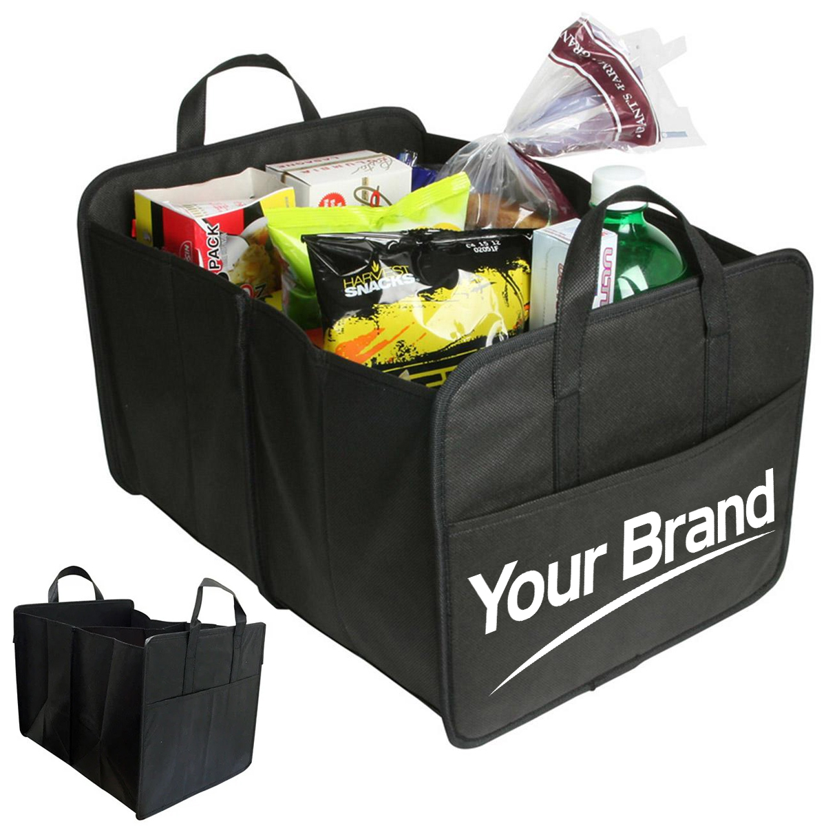 Foldable Heavy-Duty Car Trunk Organizer Storage Bin