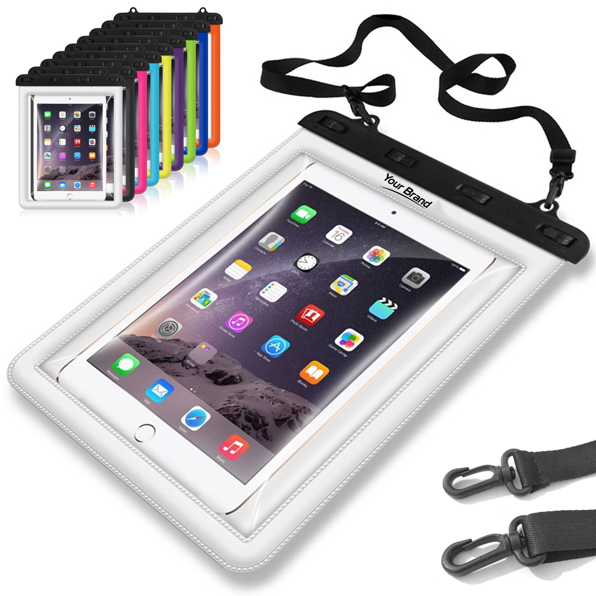 Large Clear Waterproof Tablet Case for Swimming & Bath