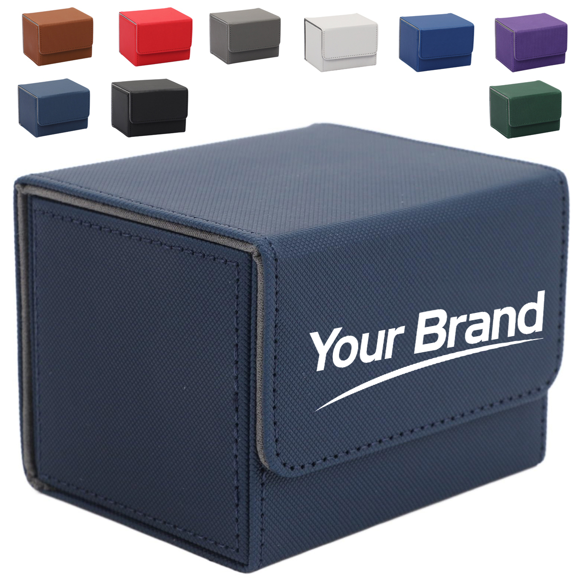 Premium PU Leather Magnetic Deck Box for Trading Cards