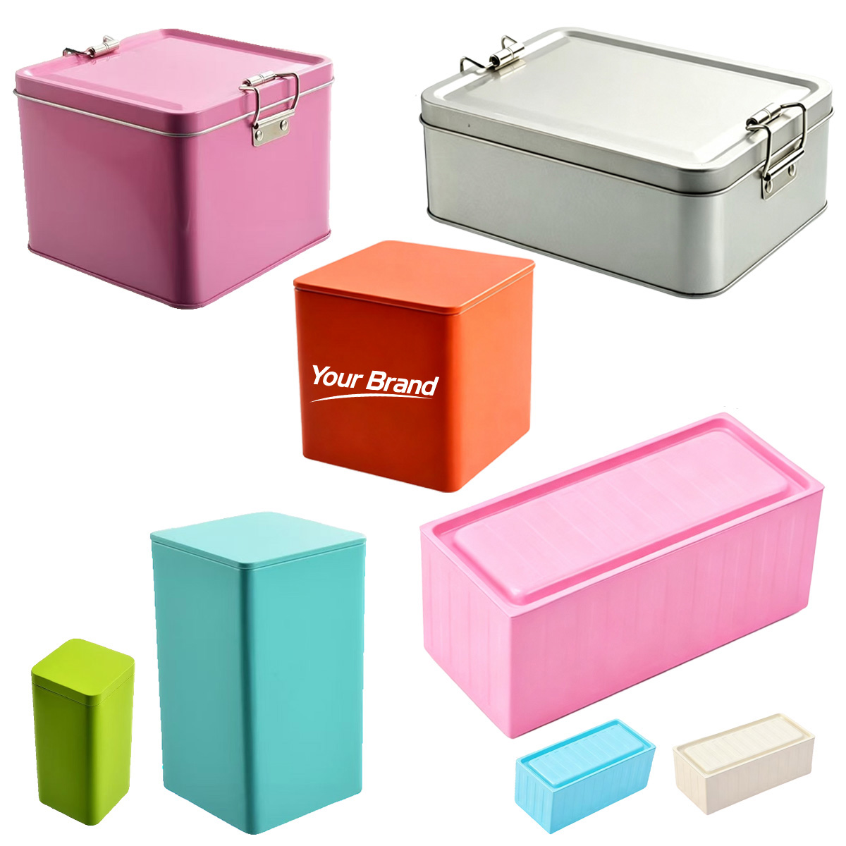 Large Metal Locking Storage Box with Combination Latch