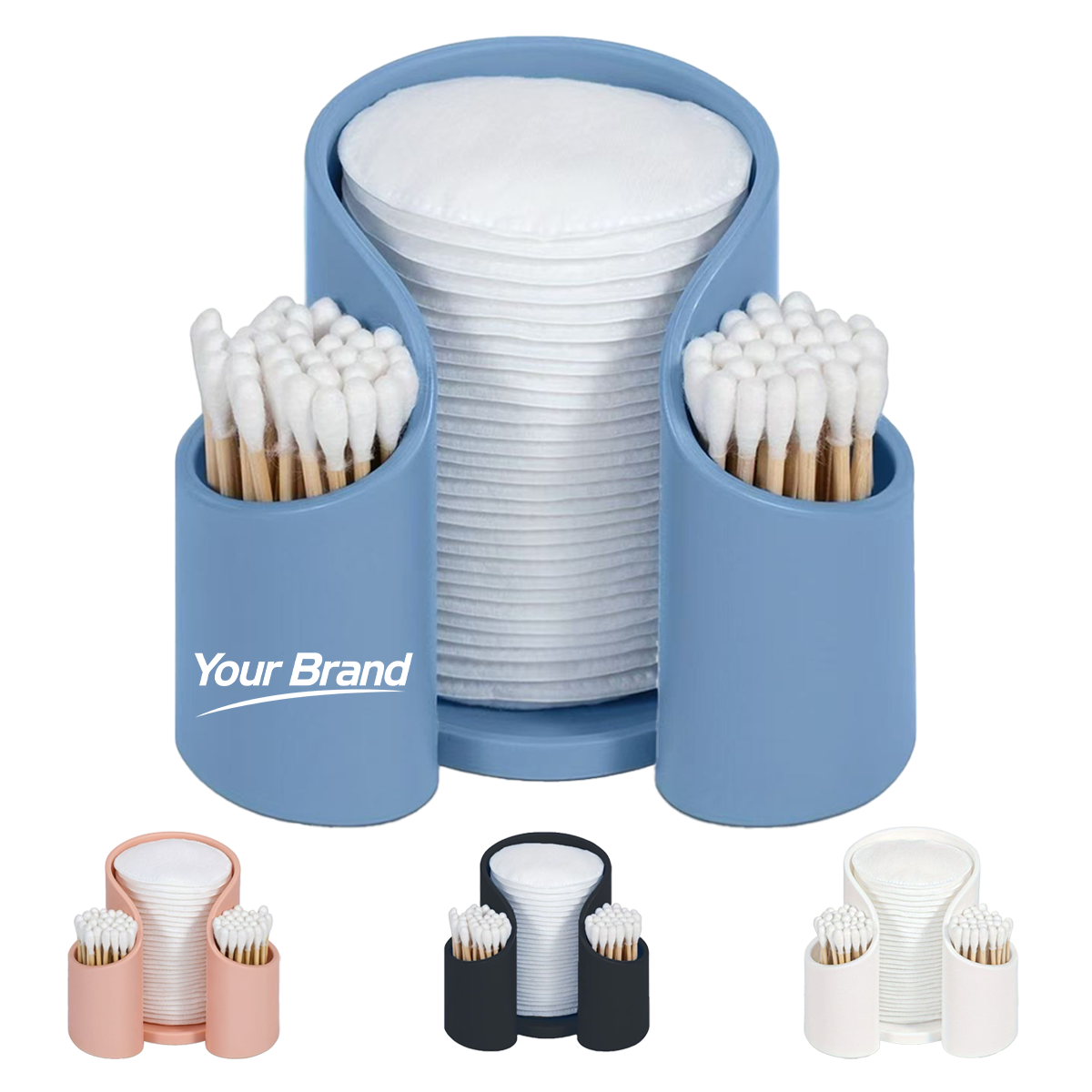 Premium Countertop Cotton Pad and Swab Desktop Organizer