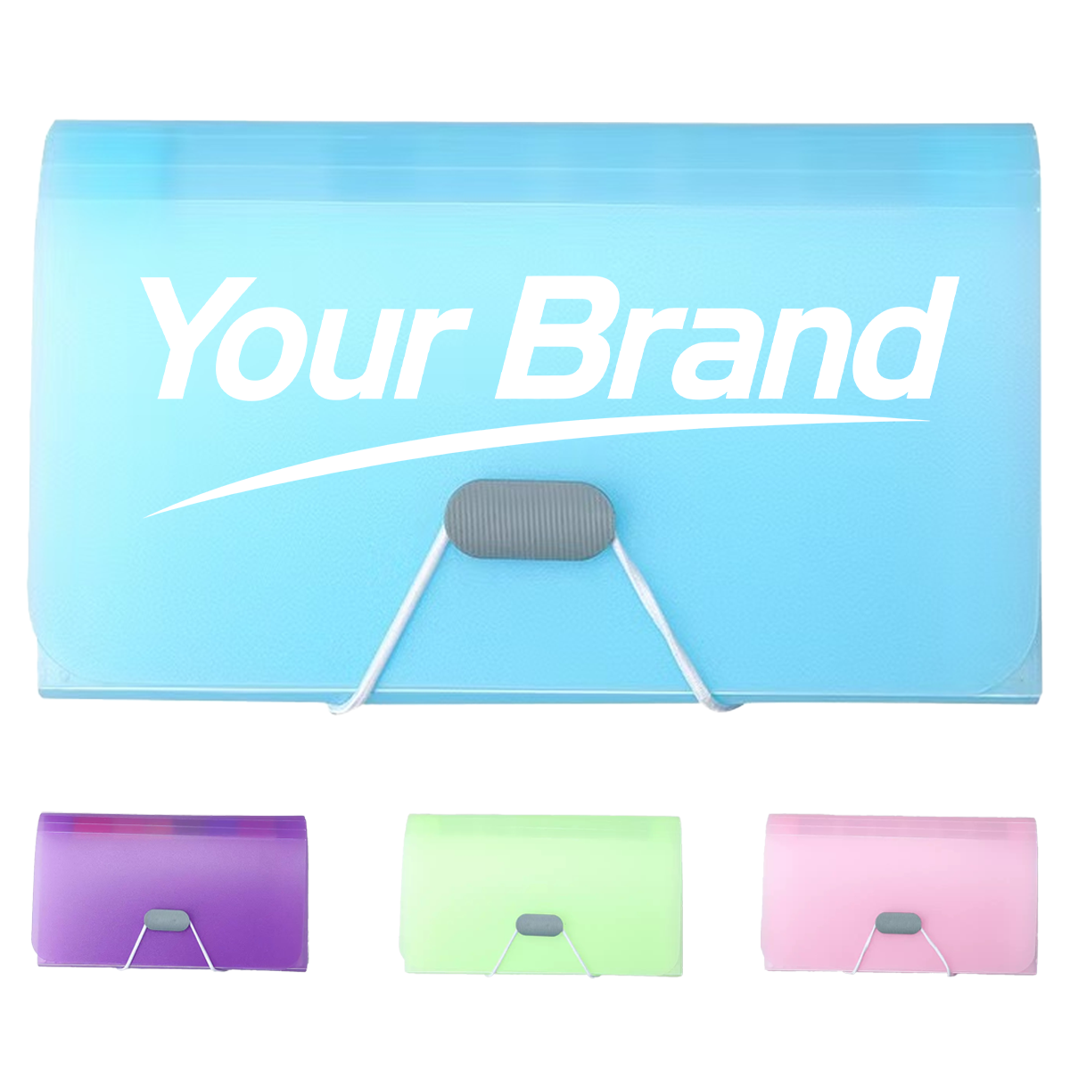 A6 13-Pocket Expanding File Folder w/ Elastic Closure