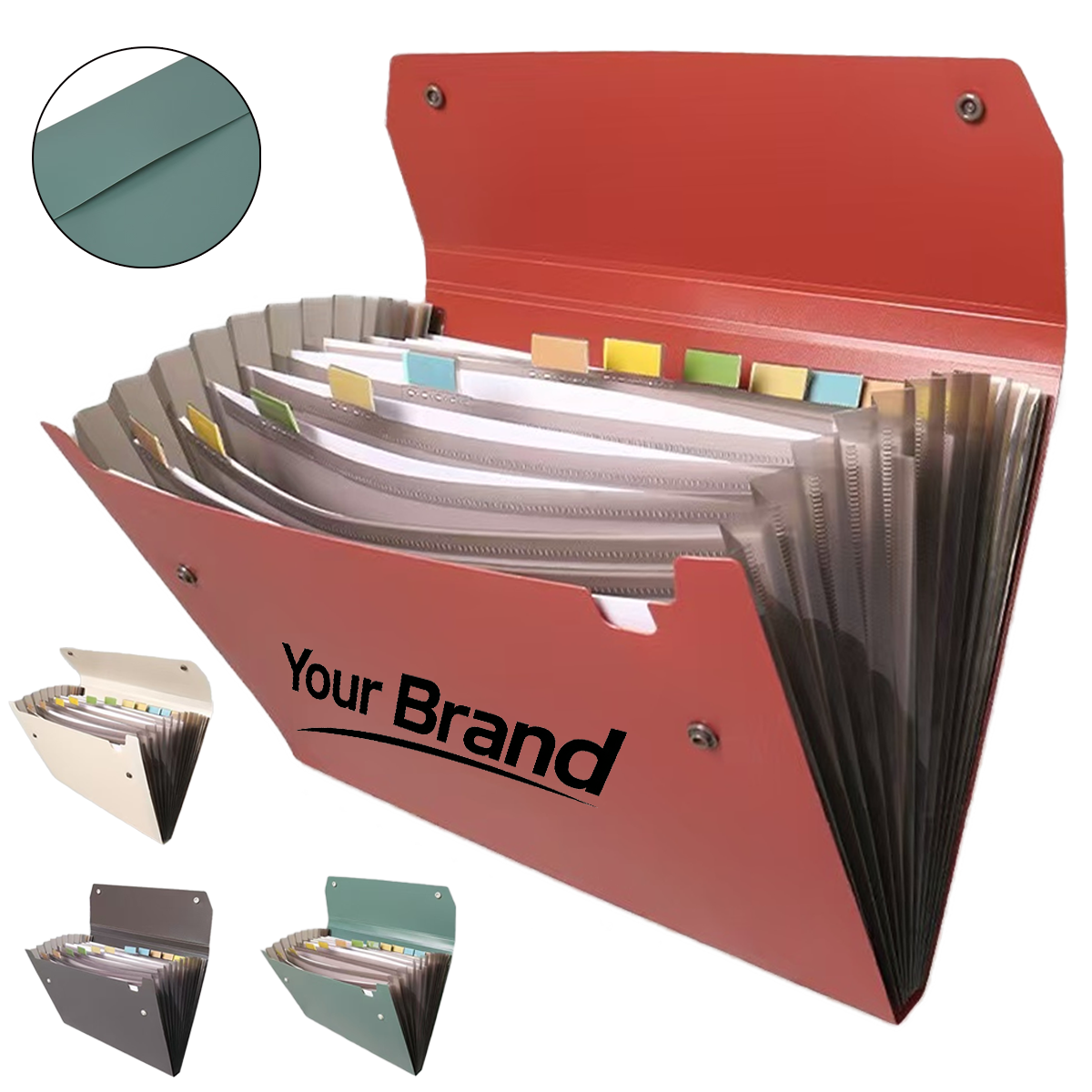 A4 Multi-Layer 12-Pocket Expanding File Portfolio