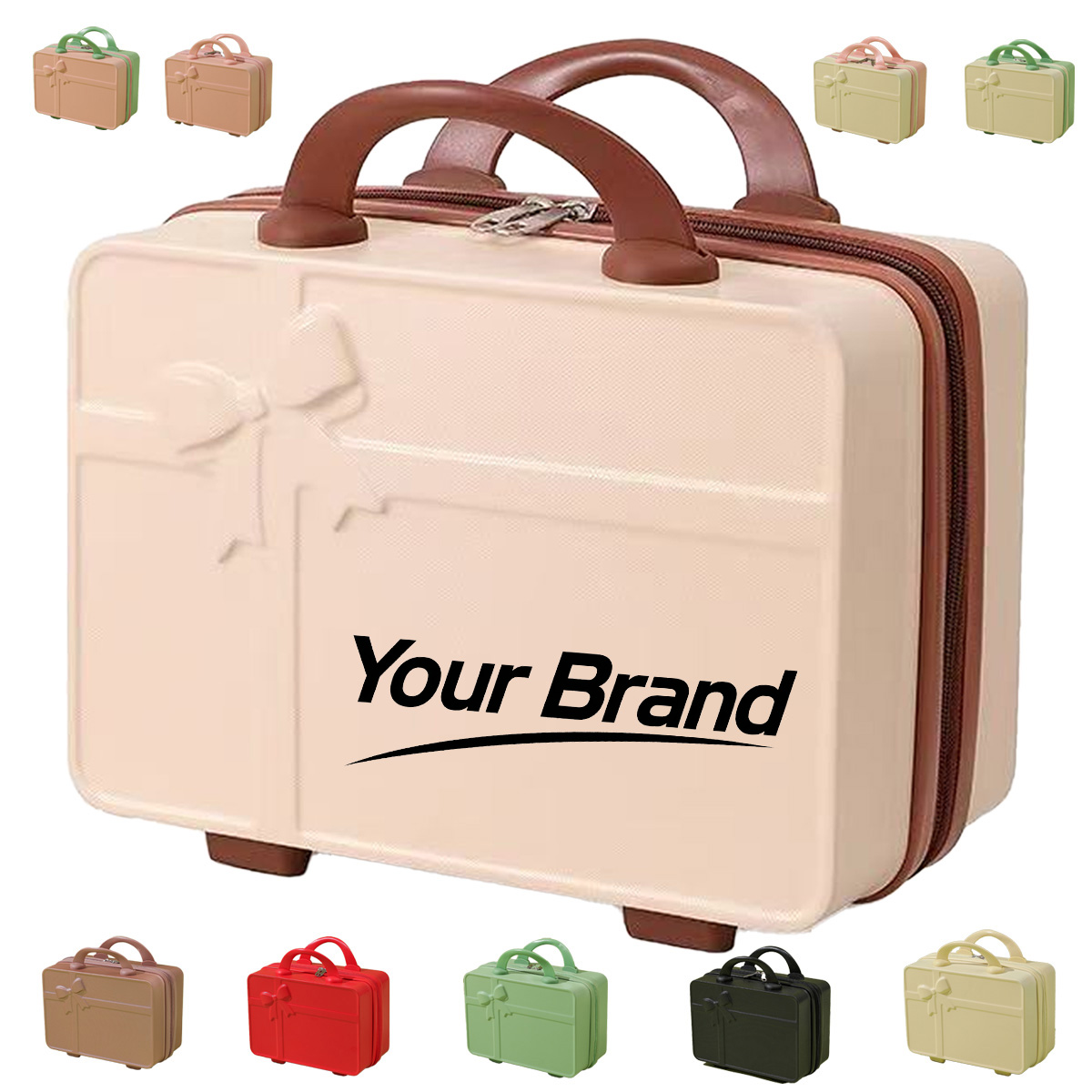 Hardshell Cosmetic Travel Case and Portable Beauty Organizer
