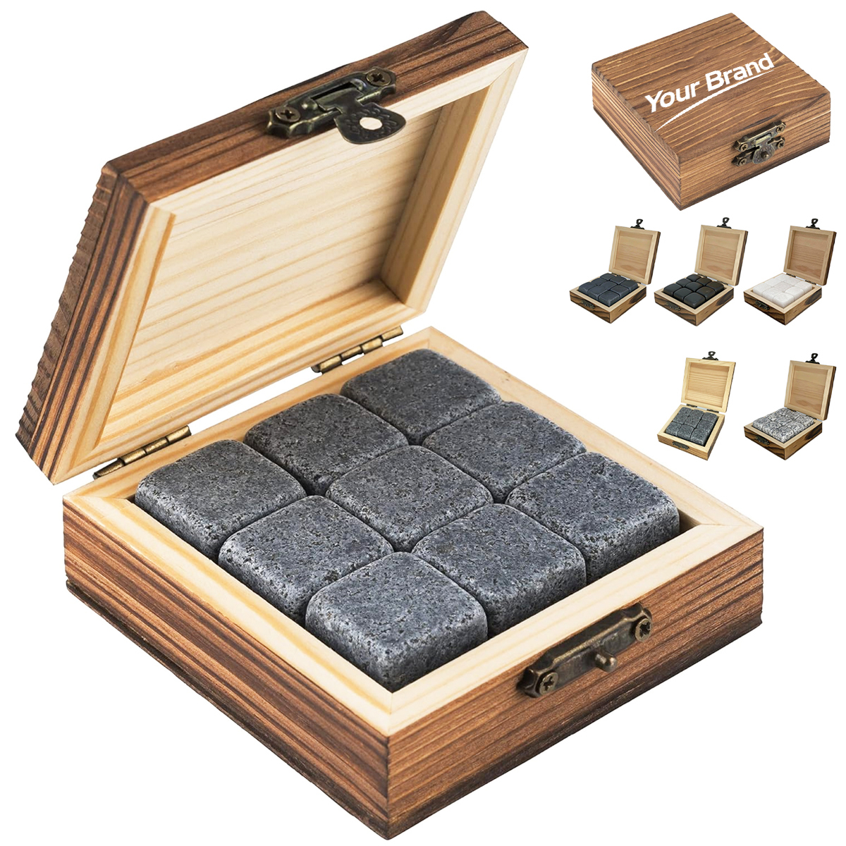 Premium Stainless Steel Whiskey Stone Gift Set