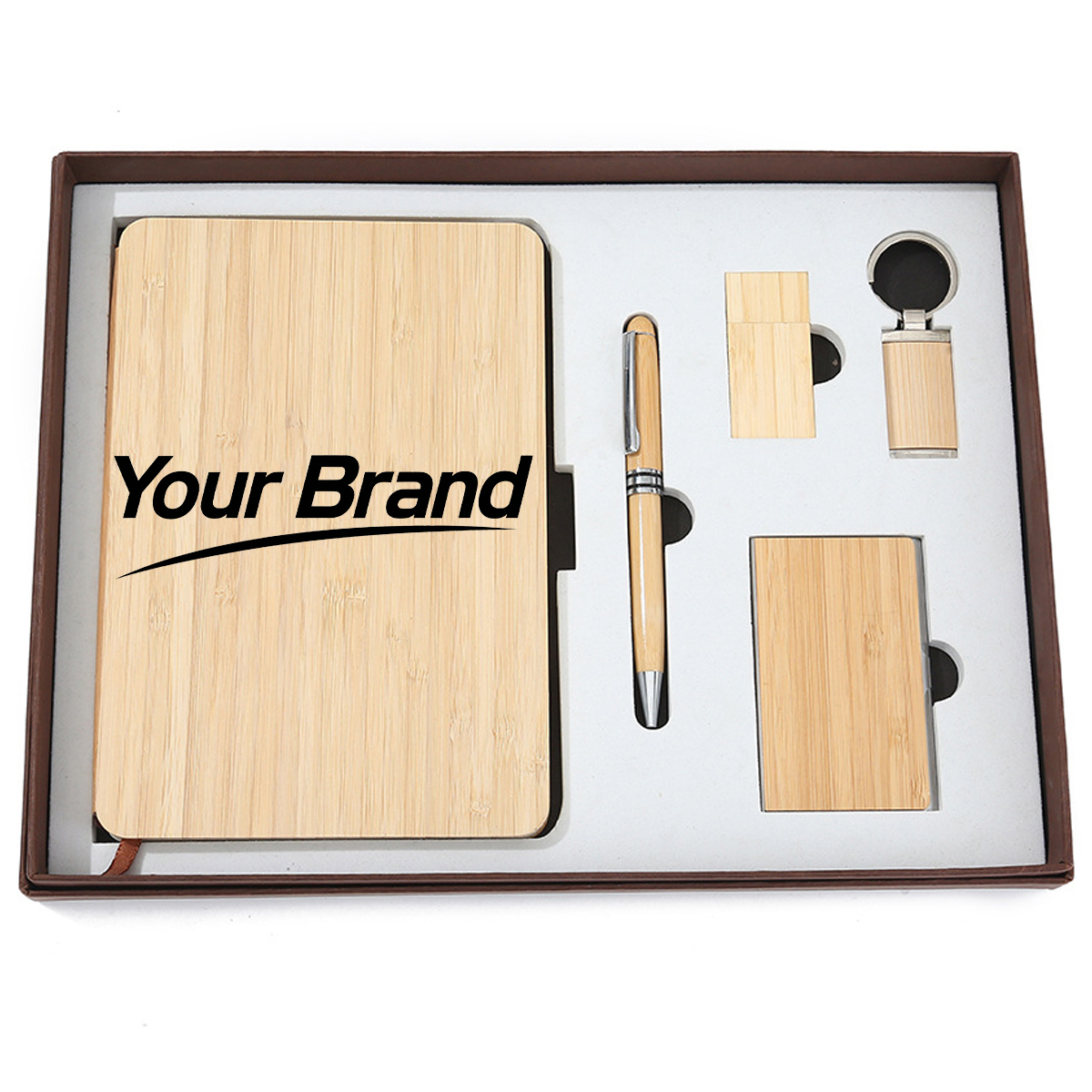 Sustainable Bamboo 5-Piece Executive Office Gift Set