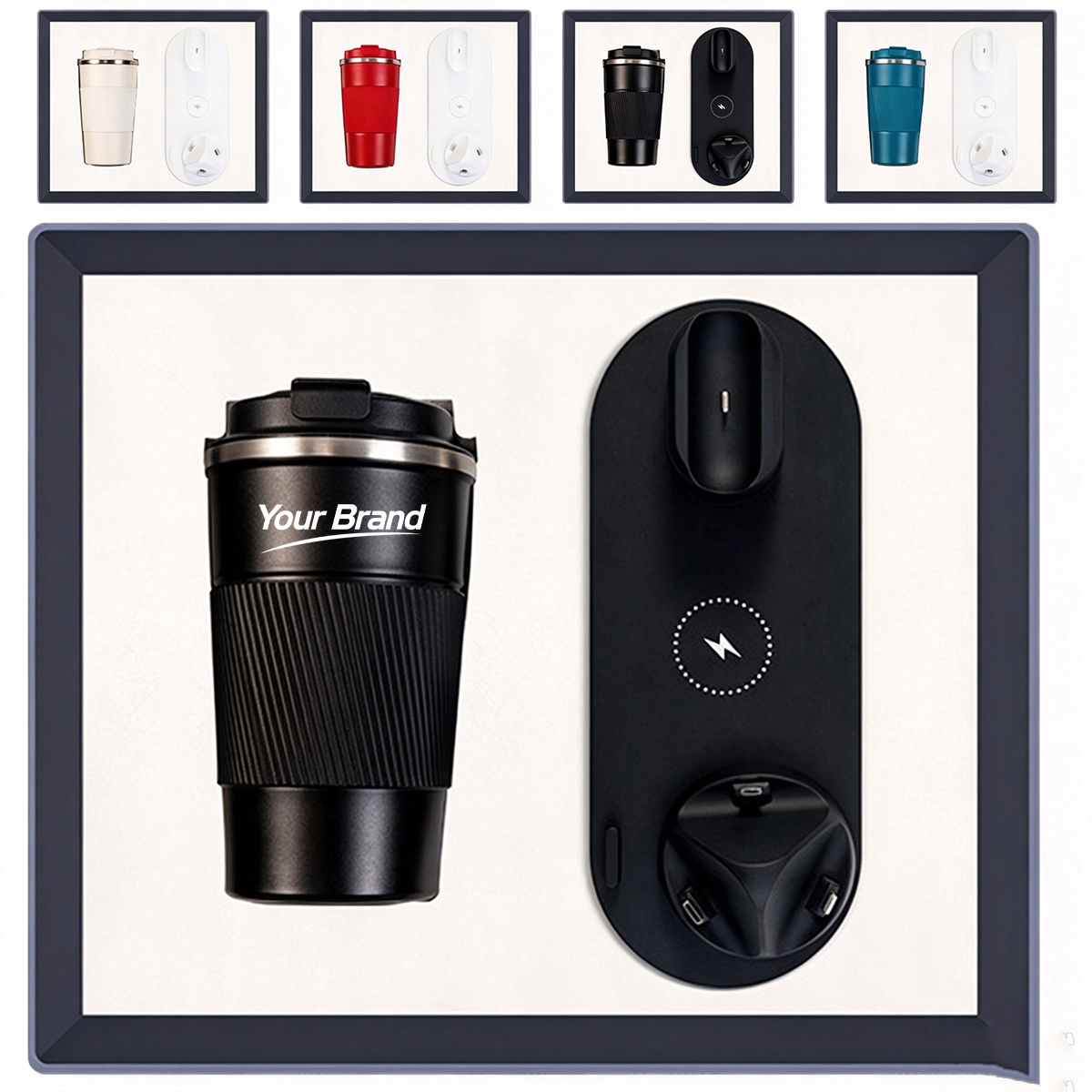 Smart Tumbler And 6-In-1 Wireless Charging Station Gift Set