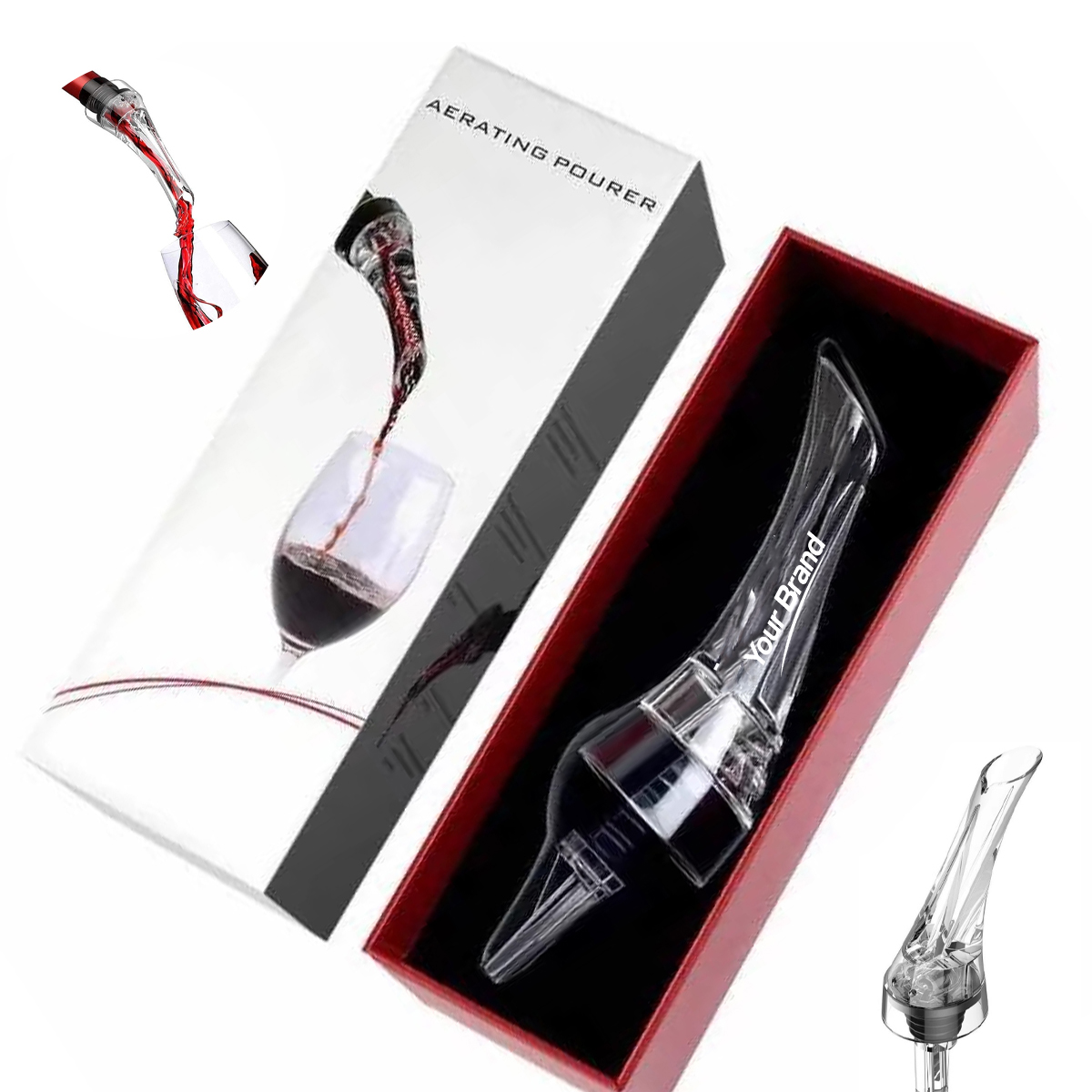 Premium Eagle Mouth Rapid Wine Aerator Pourer Gift Box