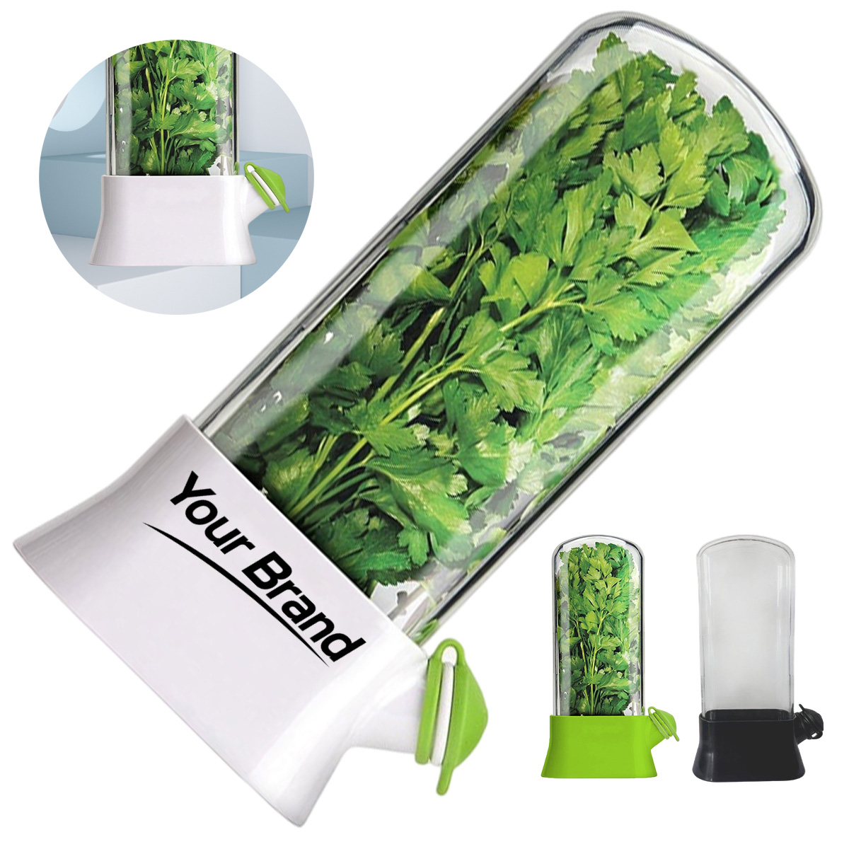 Fresh Herb Vegetable Storage Keeper Container