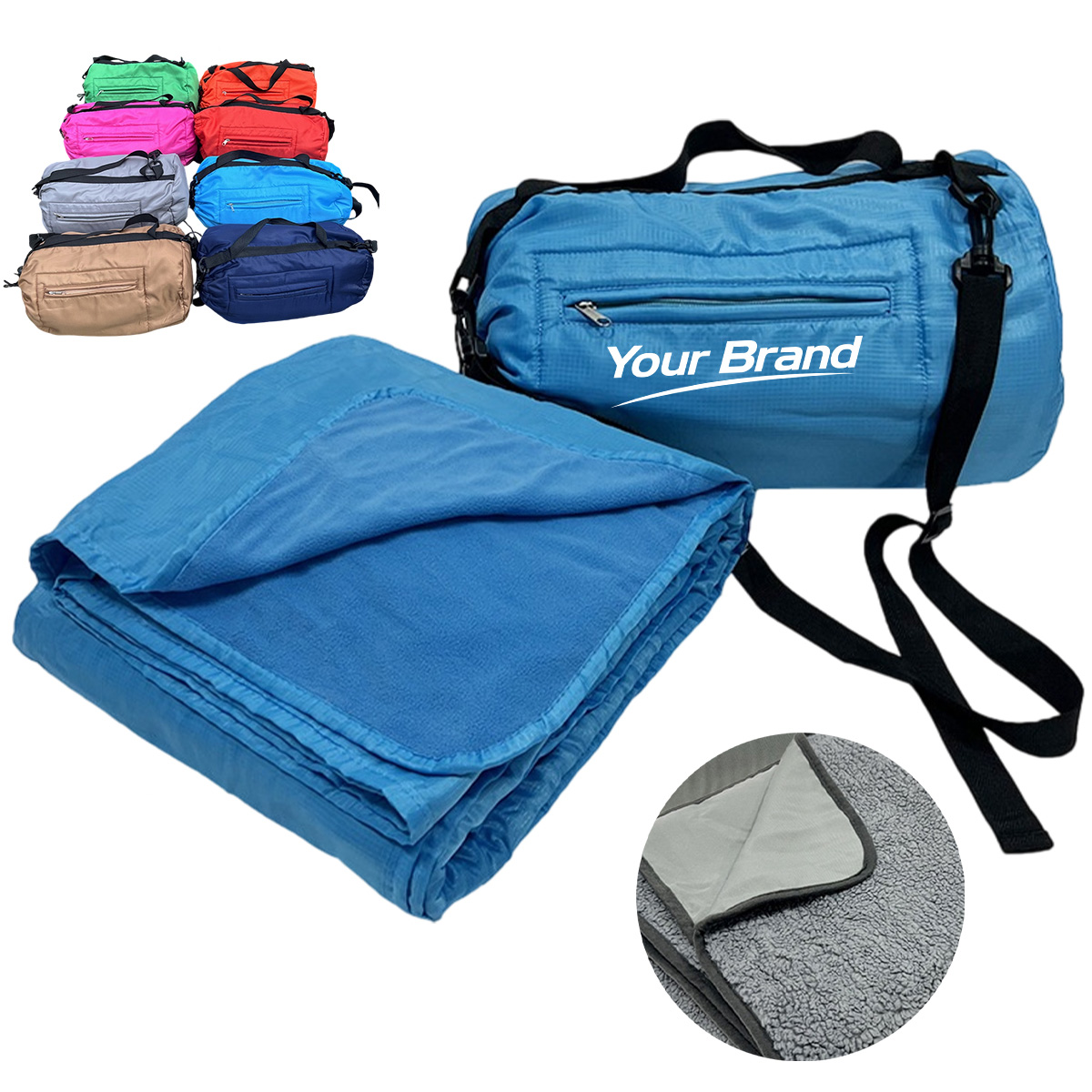 Outdoor Multifunction Waterproof Picnic Blanket Fleece Mat