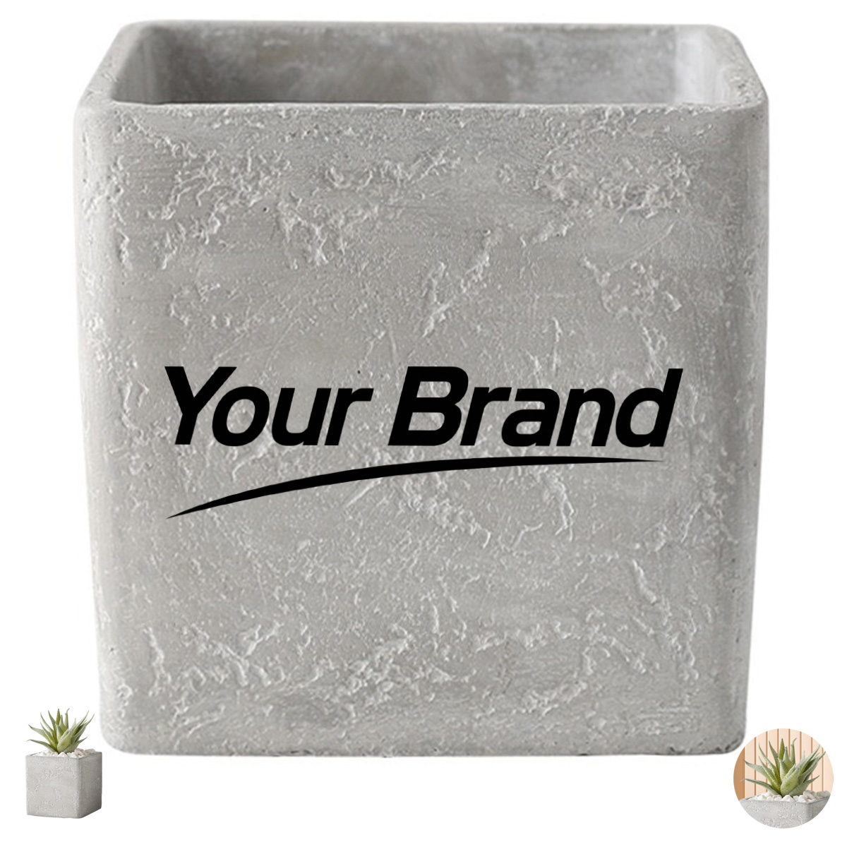 Modern Cement Planter Set Minimalist Concrete Pots